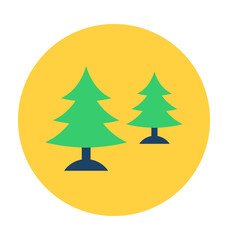 Pine Trees Vector Icon