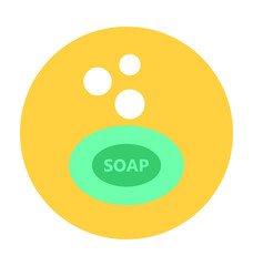 Bath Soap Vector Icon