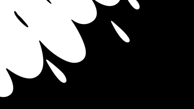 Liquid Element 5 video set Pack Pattern Luma or Alpha Mattes Channel. Transition Black and White Masks Templates for Editing Footages Motion Graphic Background 4K Animation. for CGI Editing, VFx.