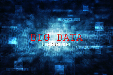 Fototapeta na wymiar 2d illustration abstract Big data 