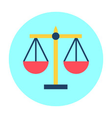 Balance Scale Vector Icon