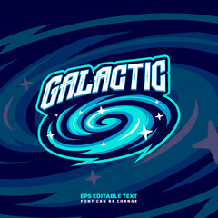 Galaxy Mascot Logo Template