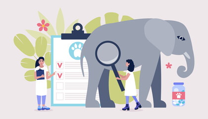 Veterinary science concept