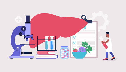 Hepatology concept
