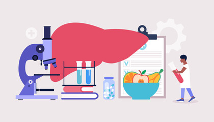 Hepatology concept