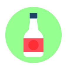 Milk Bottle Vector Icon