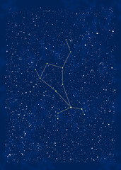 春の星座：うしかい座と周辺の星 © sakuzo_arts