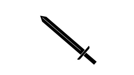 Sword weapon logo template illustration design