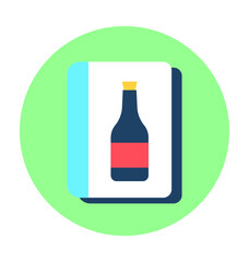 Wine Menu Vector Icon