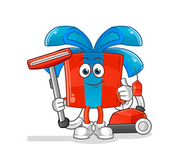 gift clean with a vacuum . character vector