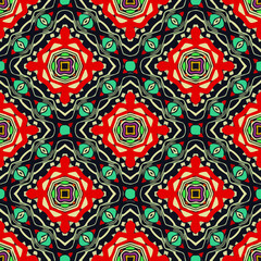 Geometric vector pattern with triangular elements. Seamless abstract ornament for wallpapers and backgrounds. 