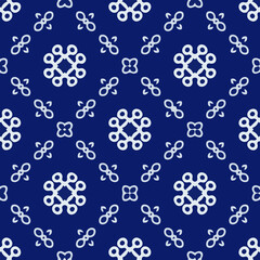 Geometric vector pattern with triangular elements. Seamless abstract ornament for wallpapers and backgrounds. 