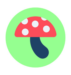 Obraz premium Mushroom Vector Icon
