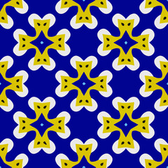 Geometric vector pattern with triangular elements. Seamless abstract ornament for wallpapers and backgrounds. 