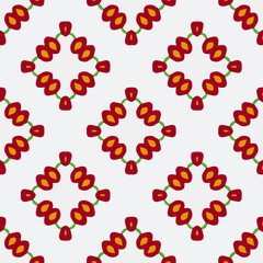 Geometric vector pattern with triangular elements. Seamless abstract ornament for wallpapers and backgrounds. 