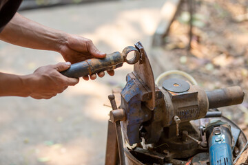Iron clamps for steel clamps to bend to cut and hold iron or objects in place.