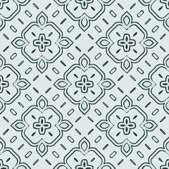 Geometric vector pattern with triangular elements. Seamless abstract ornament for wallpapers and backgrounds. Black and white colors.
