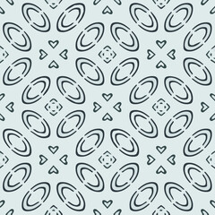 Geometric vector pattern with triangular elements. Seamless abstract ornament for wallpapers and backgrounds. Black and white colors.
