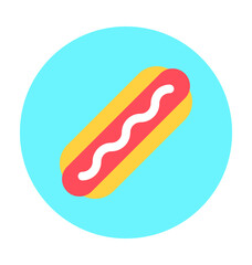 Hot Dog Vector Icon