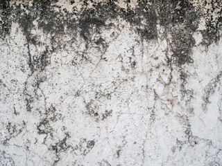 White cracked wall background texture pattern.