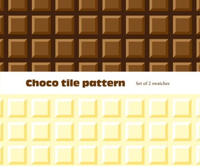 チョコレート 柄 シームレスパターン スウォッチ