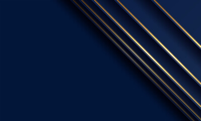 Abstract luxury gold and dark blue background