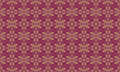 和柄　鳥襷模様　シームレスパターン