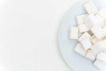 refined sugar on a plate calories sweets