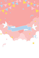 festive vector background in the sky for banners, cards, flyers, social media wallpapers, etc.