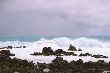 Obraz premium Wawamalu Beach Park Oahu Hawaii 