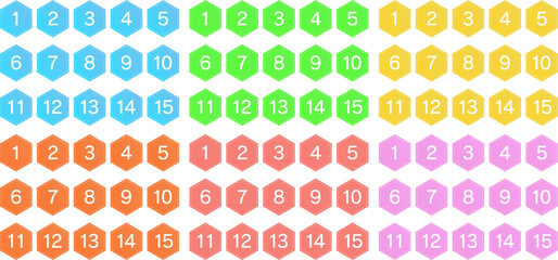 可愛い点線数字セット