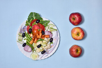 Mediterranean diet, healthy food