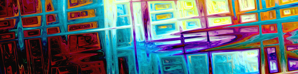abstrakte Farben, die digital malen