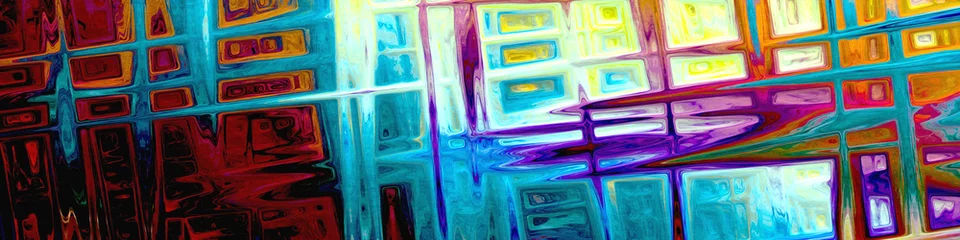 abstrakte Farben, die digital malen © magann
