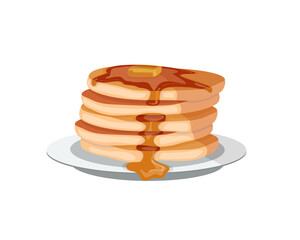 Pan cake vector design. Delicious dessert food