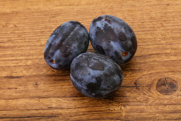 Ripe sweet and tasty plum