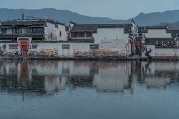 Hongcun village, a historic Chinese village in Anhui province, China.