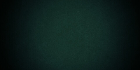 Elegant dark emerald green background with black shadow border and old vintage grunge texture design
