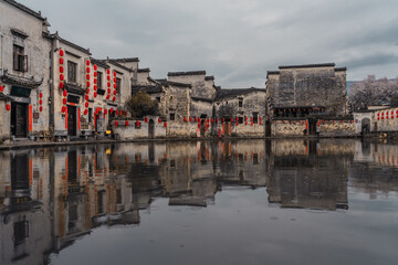 Hongcun village, a historic Chinese village in Anhui province, China.