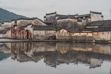 Hongcun village, a historic Chinese village in Anhui province, China.