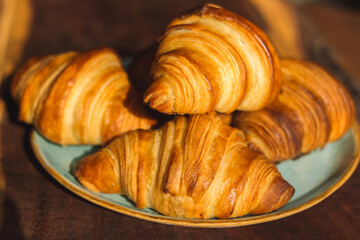 croissant on a plate