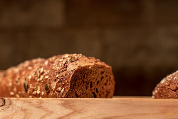 Fresh fragrant bread on the table