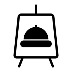 Billboard icon with glyph style. Suitable for website design, logo, app and UI.