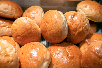 Fresh fragrant bread on the table