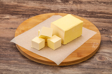 Dairy natural yellow butter piece