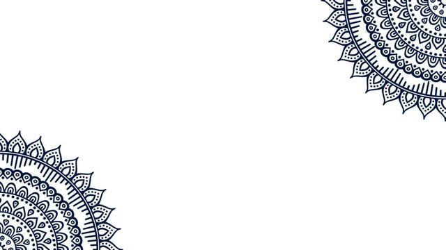 animated mandala background for invitation and advertisement needs