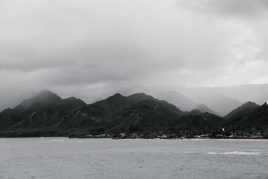Koolau Range，Laie Point, Oahu, Hawaii