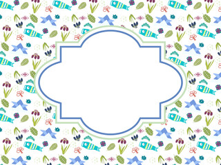 端午の節句のモチーフフレーム