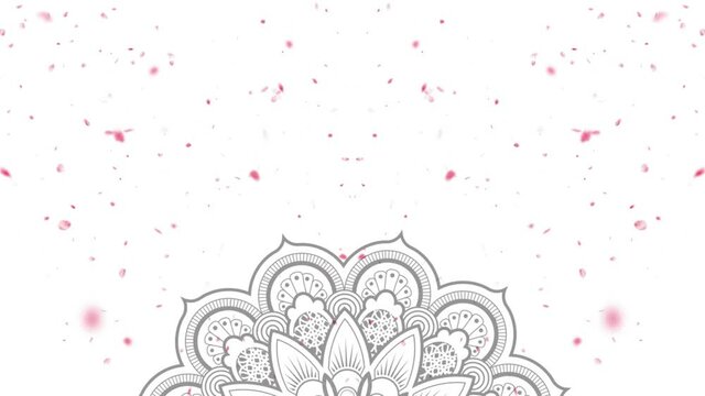 animated mandala background for invitation and advertisement needs