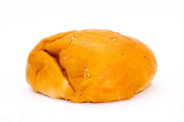 A picture of burger buns isolated on white background